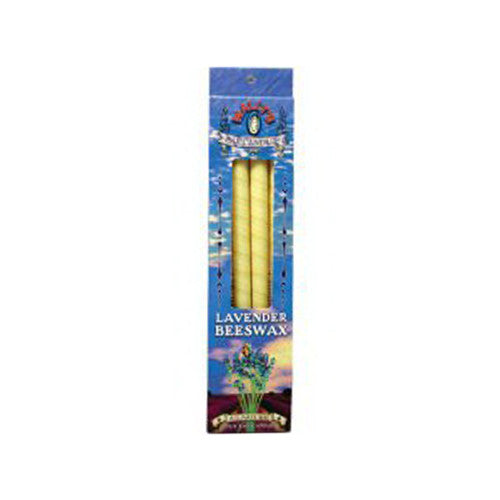 Wallys Natural Lavender Beeswax Candles - 4 Ea